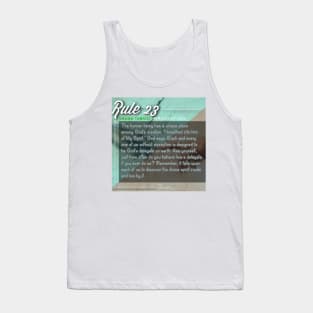 40 RULES OF LOVE - 23 Tank Top